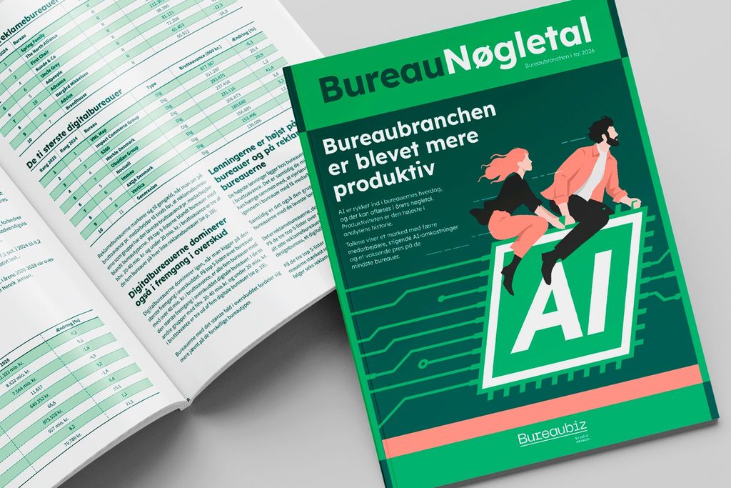 Her er top 3 fordelt på bureautype